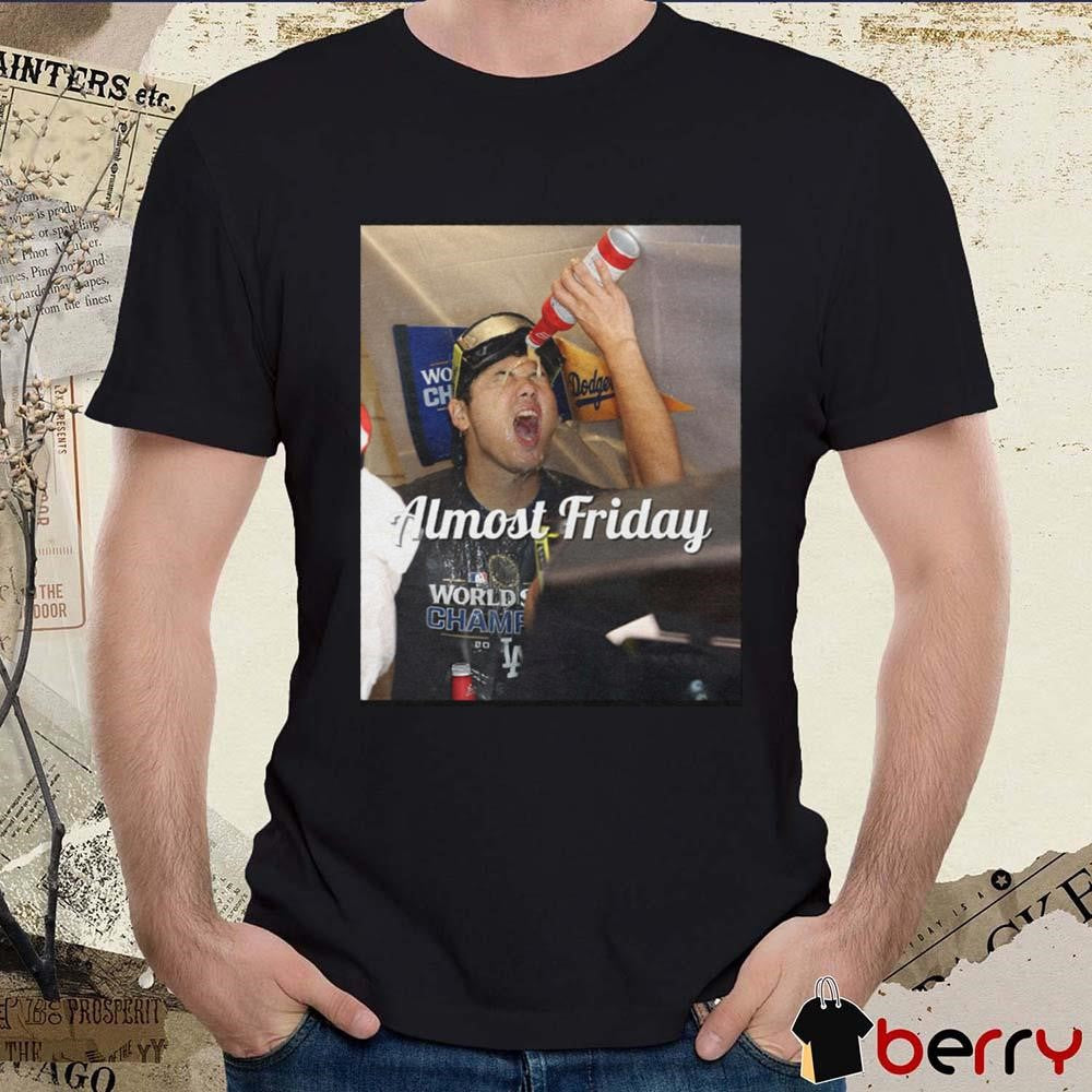 Shohei Ohtani Celebration Los Angeles Dodgers MLB 2024 Almost Friday t-shirt