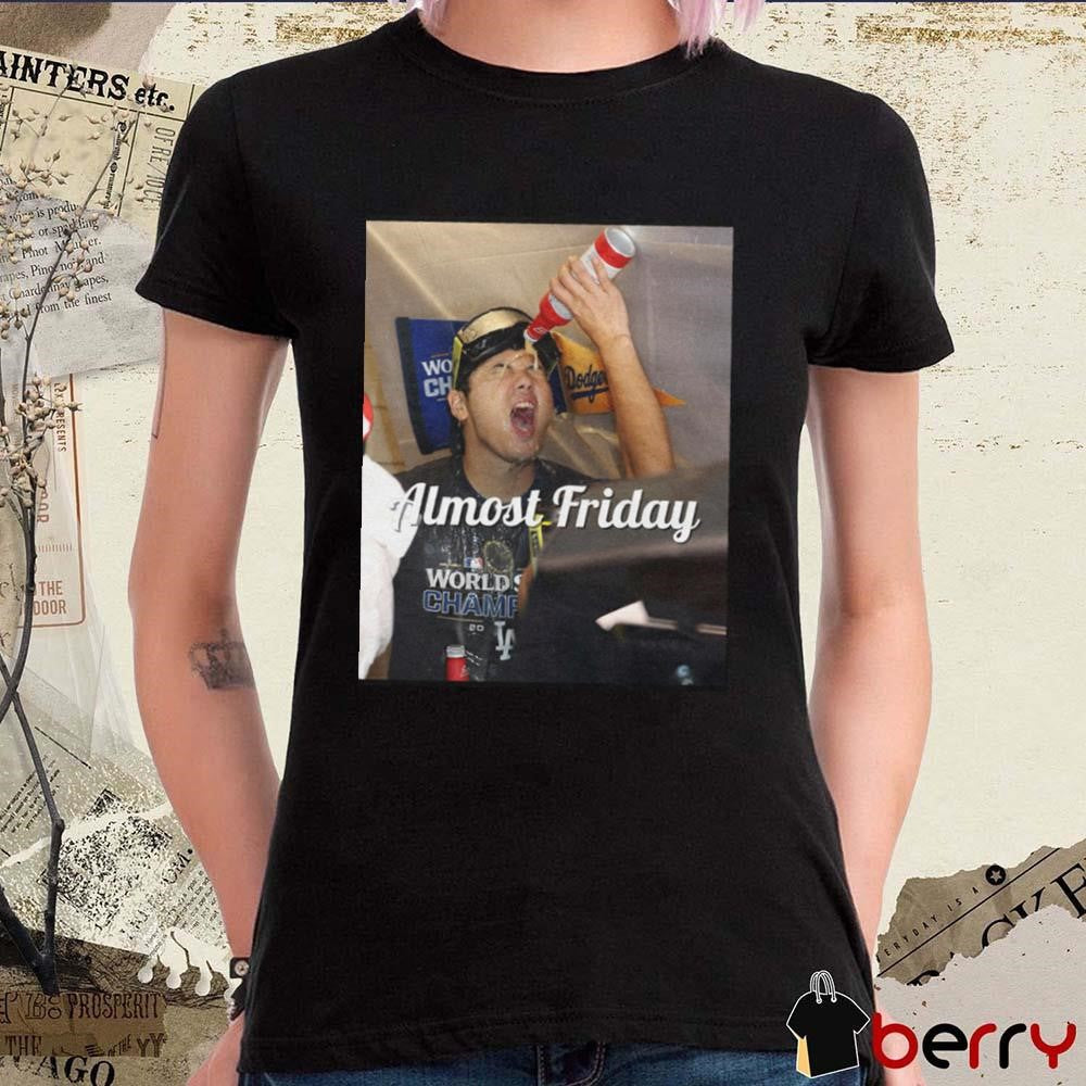Shohei Ohtani Celebration Los Angeles Dodgers MLB 2024 Almost Friday t-shirt