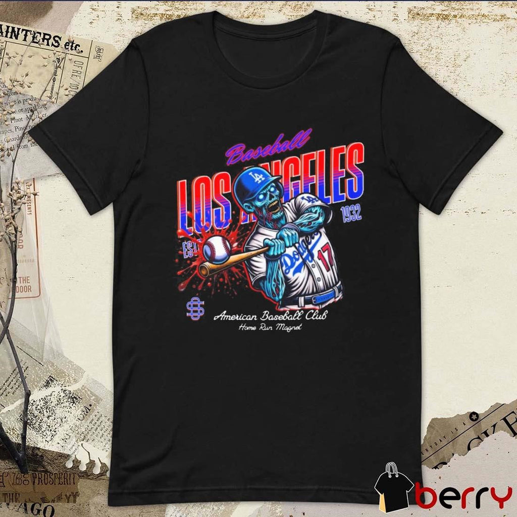 Shohei Ohtani Los Angeles Dodgers Est 1932 American Baseball Club Home Run Magnet t-shirt