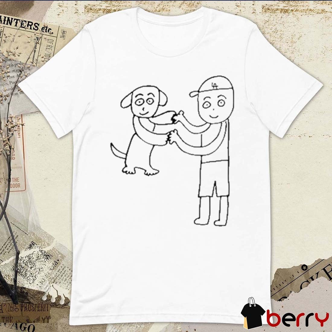 Shohei Ohtani Los Angeles Dodgers MLB Wearing Shohei And Decoy Drawn By Kenta Maeda t-shirt