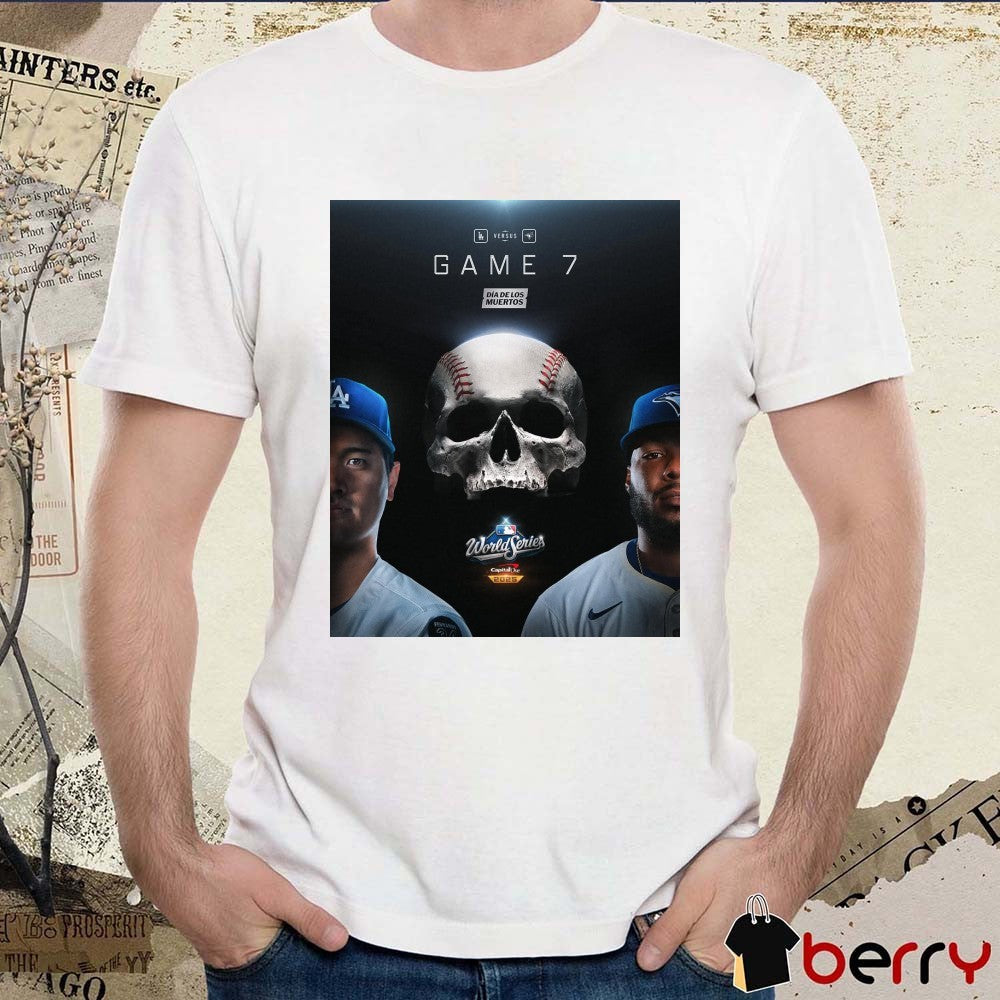 Shohei Ohtani Los Angeles Dodgers Vs Toronto Blue Jays Día de los Muertos Game 7 2025 Poster t-shirt
