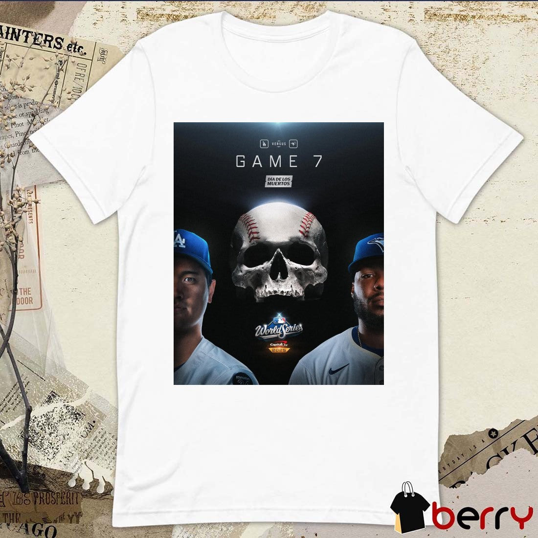 Shohei Ohtani Los Angeles Dodgers Vs Toronto Blue Jays Día de los Muertos Game 7 2025 Poster t-shirt