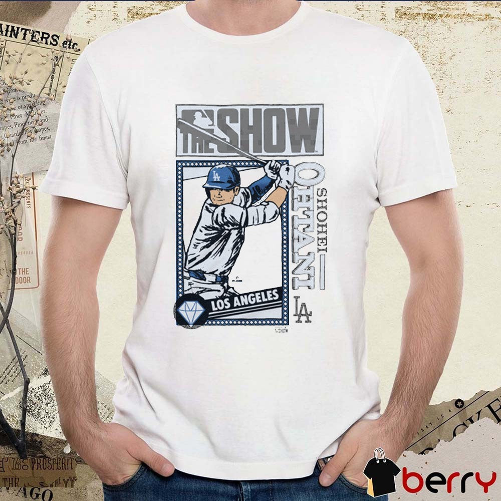 Shohei Ohtani MLB The Show Los Angeles Dodgers 2025 Cartoon t-shirt