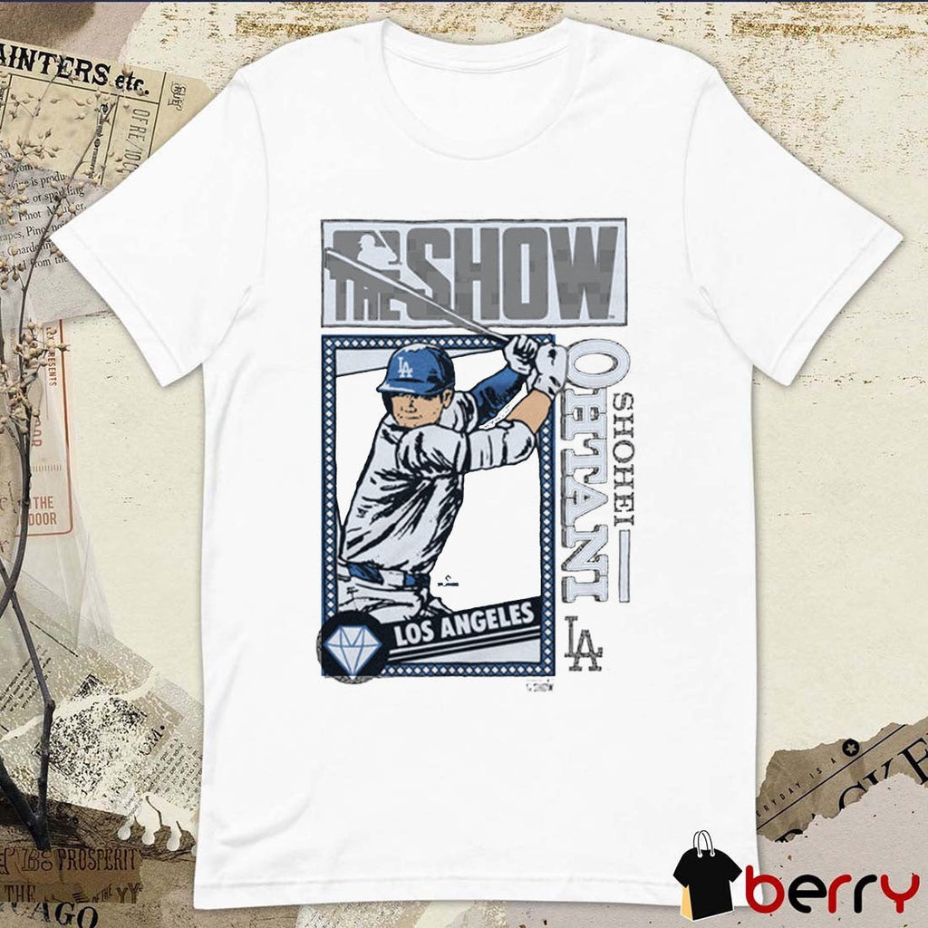 Shohei Ohtani MLB The Show Los Angeles Dodgers 2025 Cartoon t-shirt