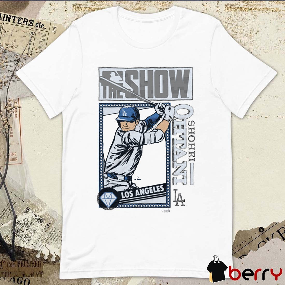 Shohei Ohtani MLB The Show Los Angeles Dodgers 2025 Cartoon t-shirt