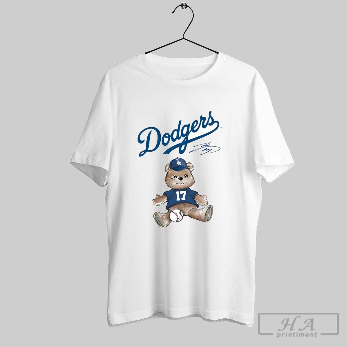 Official Shohei Ohtani Teddy Bear Dodgers Signature