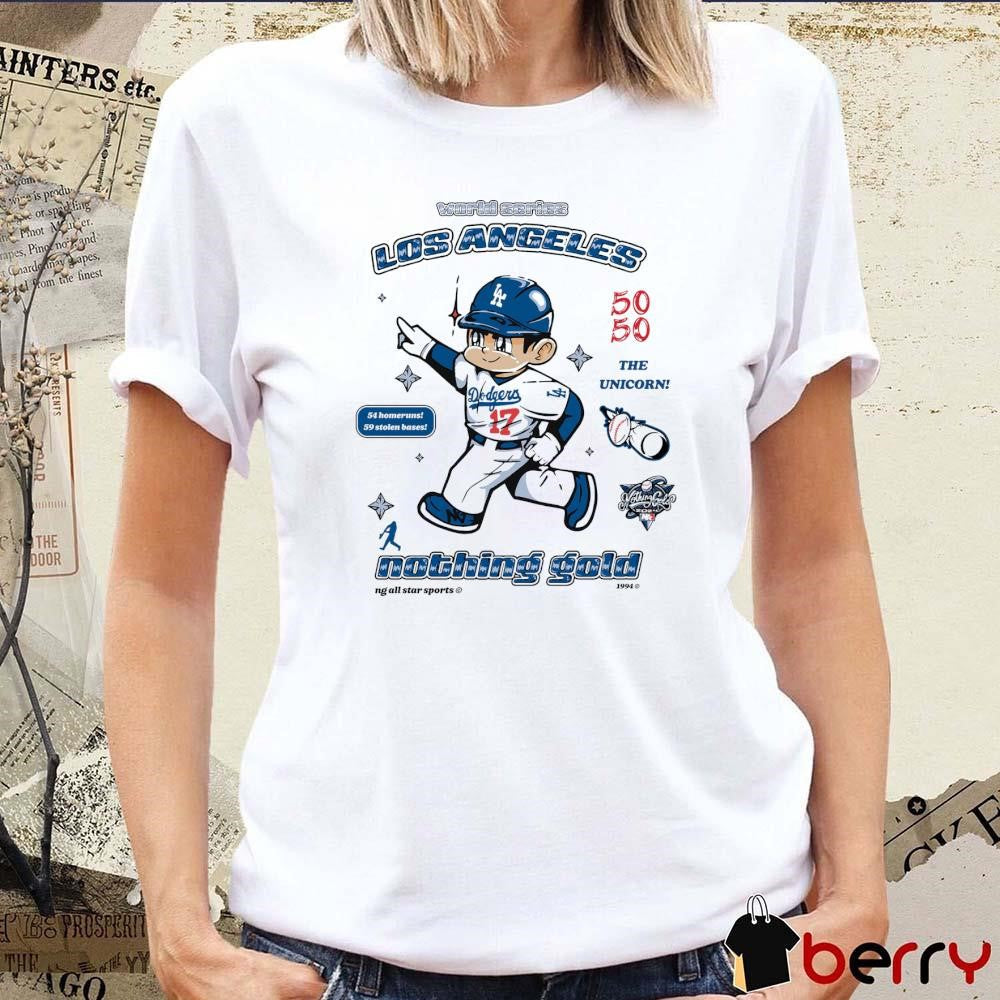 Shohei Ohtani World Series Los Angeles Dodgers 54 Homeruns 59 Stolen Bases Nothing Gold 2024 Art t-shirt
