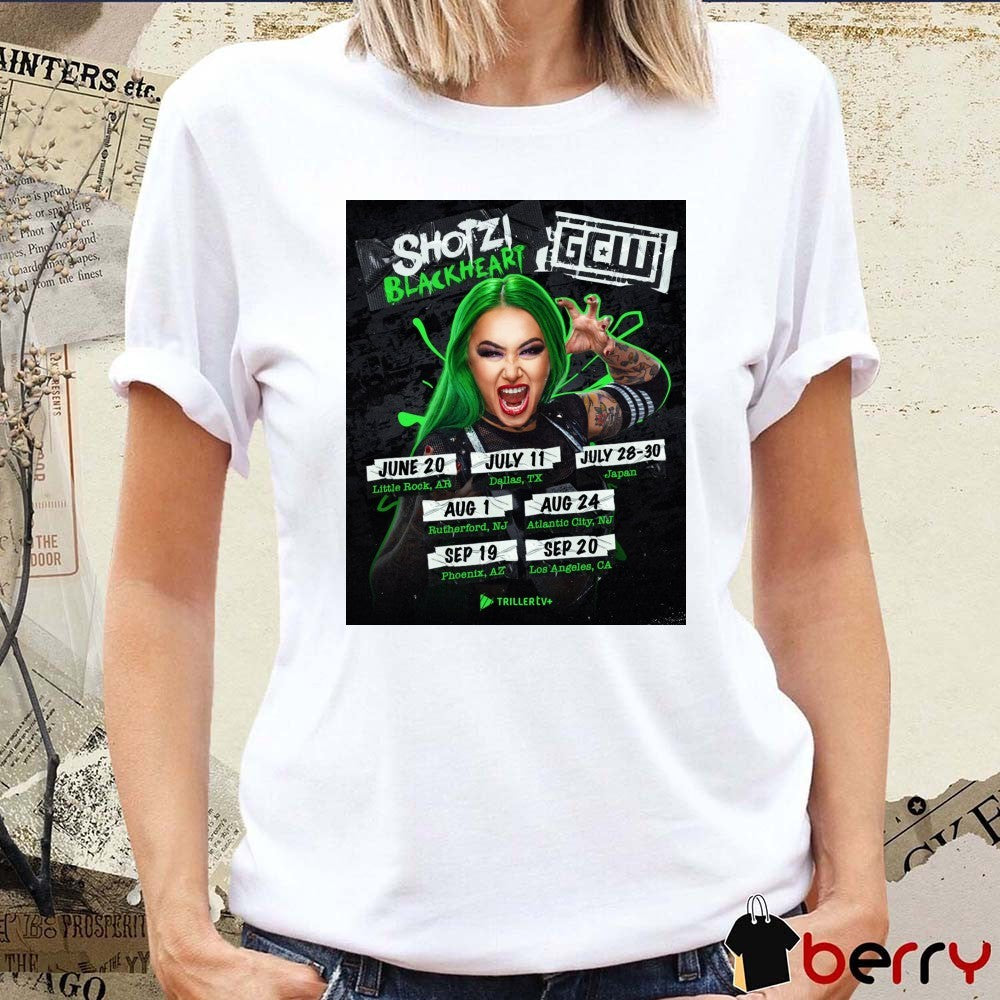 Shotzi Blackheart GCW 9 Big Events This Summer June 20 – September 20 2025 Poster t-shirt