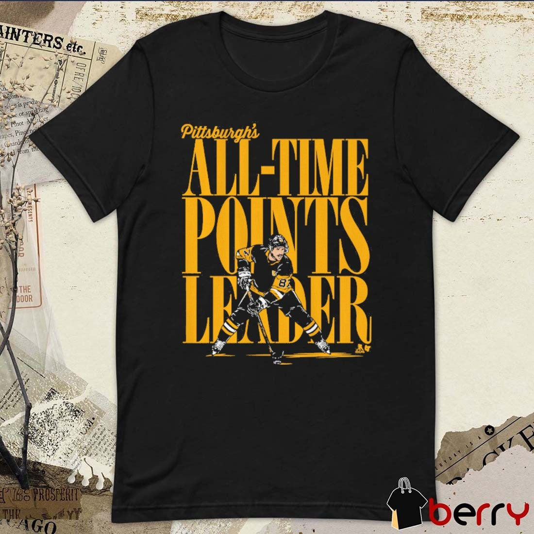 Sidney Crosby Pittsburgh Penguins All-Time Points Leader 2025 t-shirt