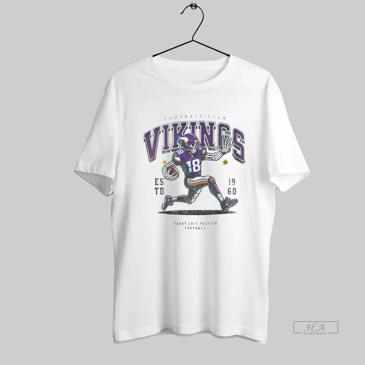 Official Skeleton Minnesota Viking Football Club Est 1960 Retro Style