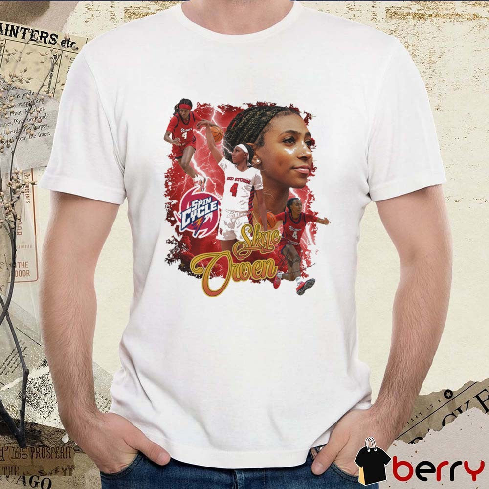 Skye Owen Spin Cycle St. John’s Red Storm Basketball 90s Graphic t-shirt