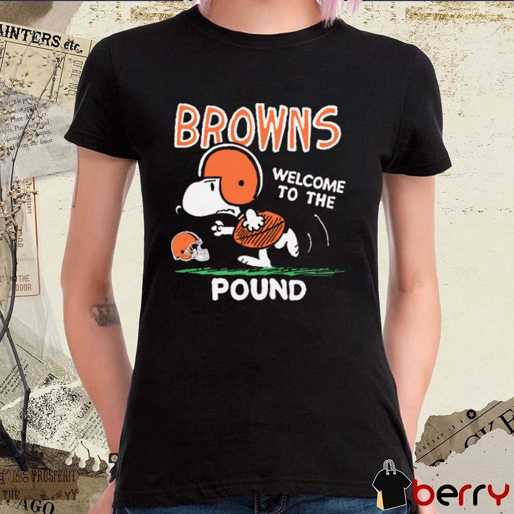 Snoopy Peanuts x Cleveland Browns Welcome To The Pound t-shirt