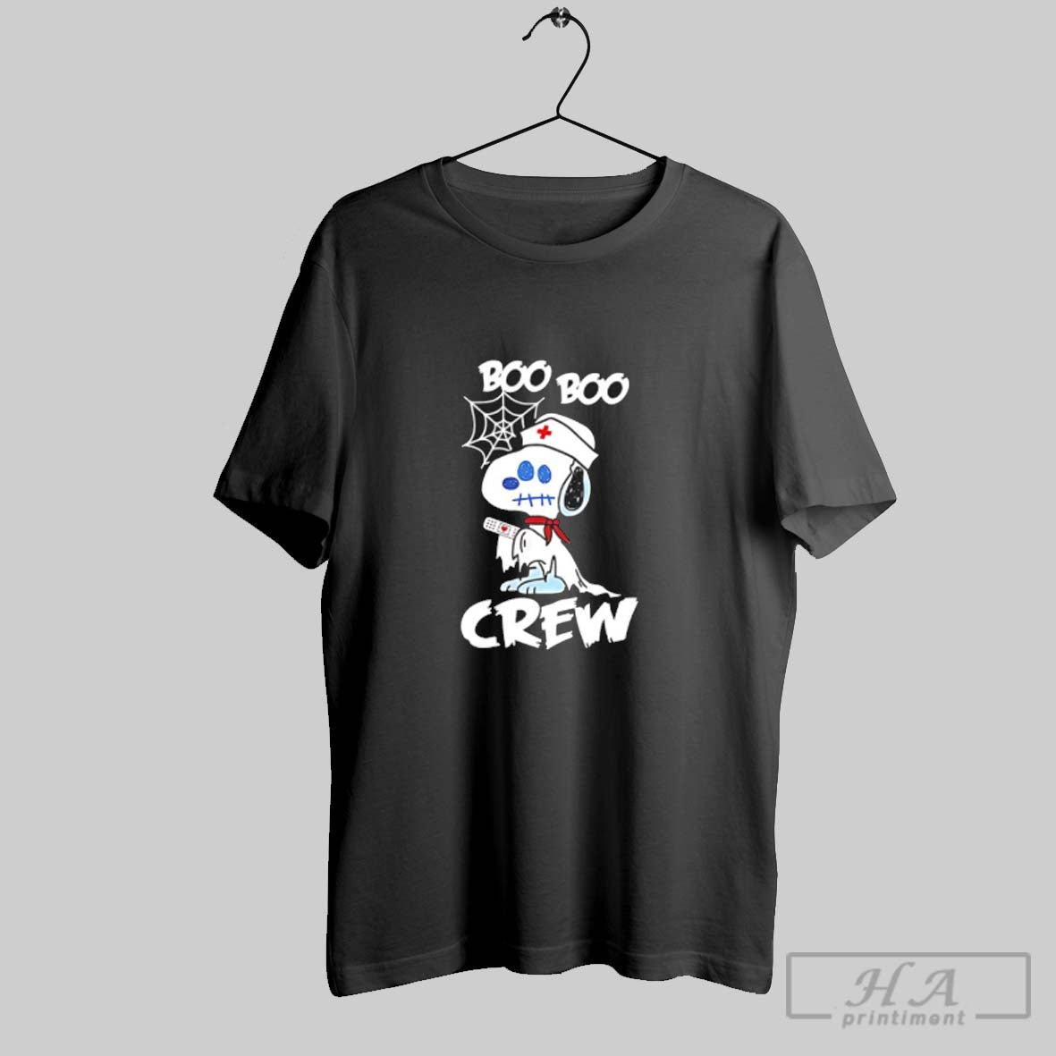 Official Snooy The Peanuts X Boo Boo Crew Nurse Ghost Halloween Cartoon