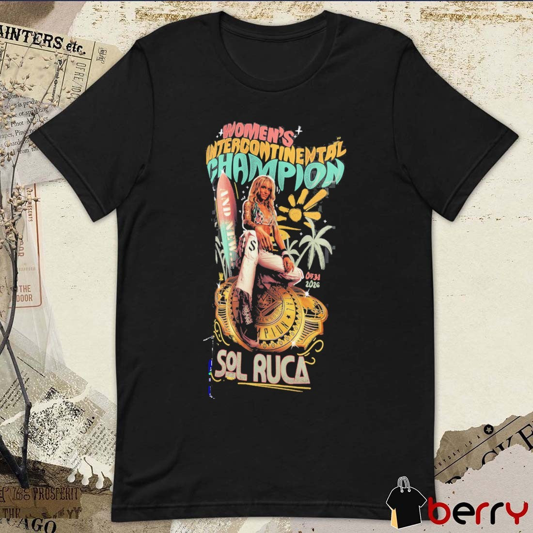 Sol Ruca And New Women’s Intercontinental Champion Photo WWE t-shirt