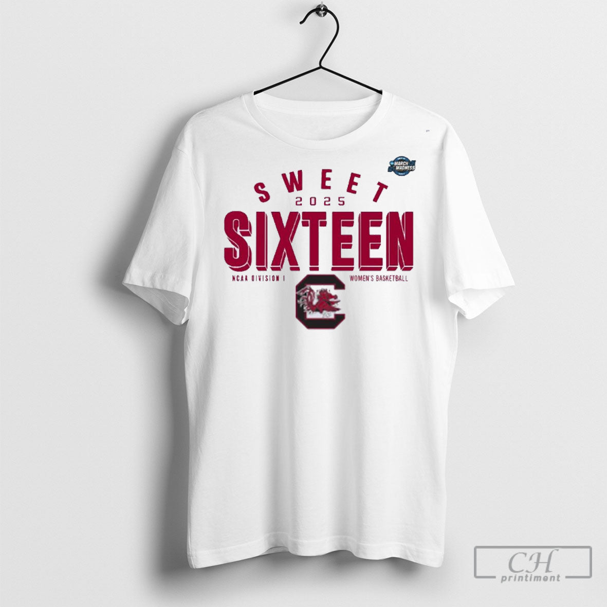 Official South Carolina Gamecocks Sweet Sixteen 2025 Ncaa Womens Basketball Tournament March Madness Shirt