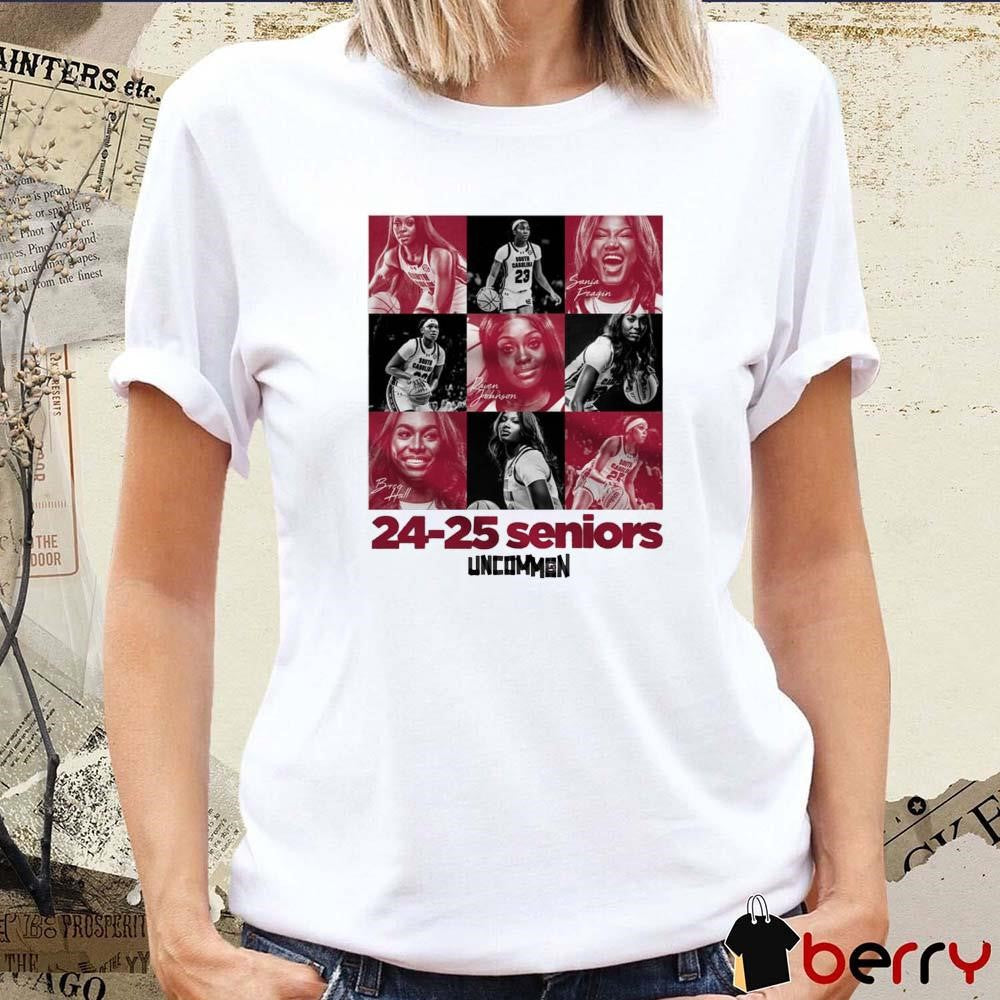South Carolina Gamecocks Women’s 24-25 Senior Uncommon Sania Feagin Raven Johnson Bree Hall Painting t-shirt