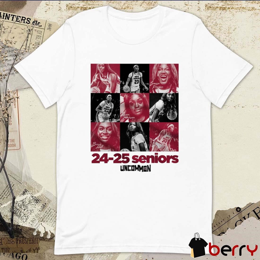 South Carolina Gamecocks Women’s 24-25 Senior Uncommon Sania Feagin Raven Johnson Bree Hall Painting t-shirt