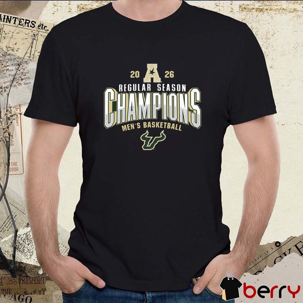 South Florida Bulls 2026 AAC Men’s Basketball Regular Season Champions Locker Room t-shirt