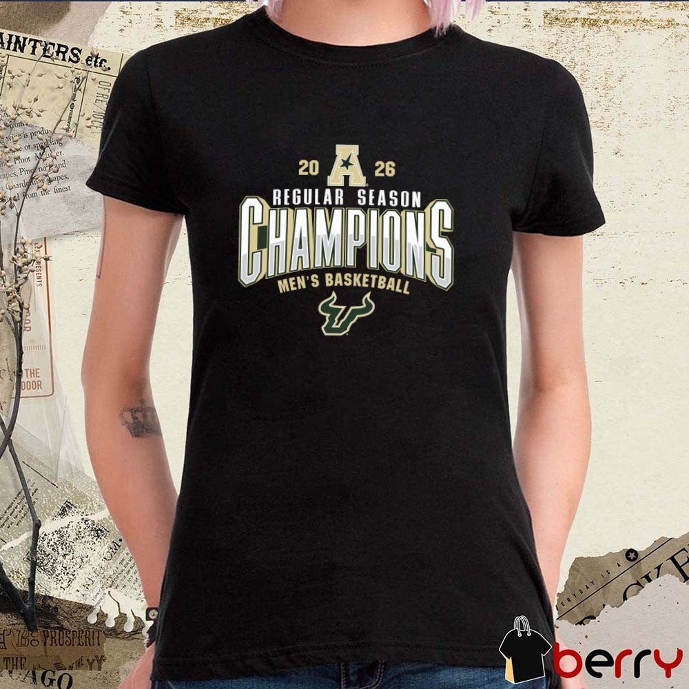 South Florida Bulls 2026 AAC Men’s Basketball Regular Season Champions Locker Room t-shirt