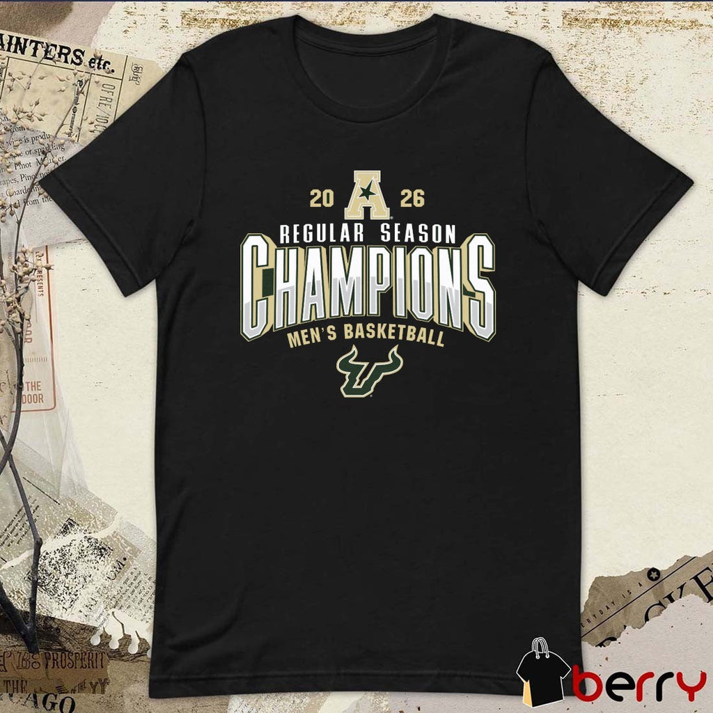 South Florida Bulls 2026 AAC Men’s Basketball Regular Season Champions Locker Room t-shirt