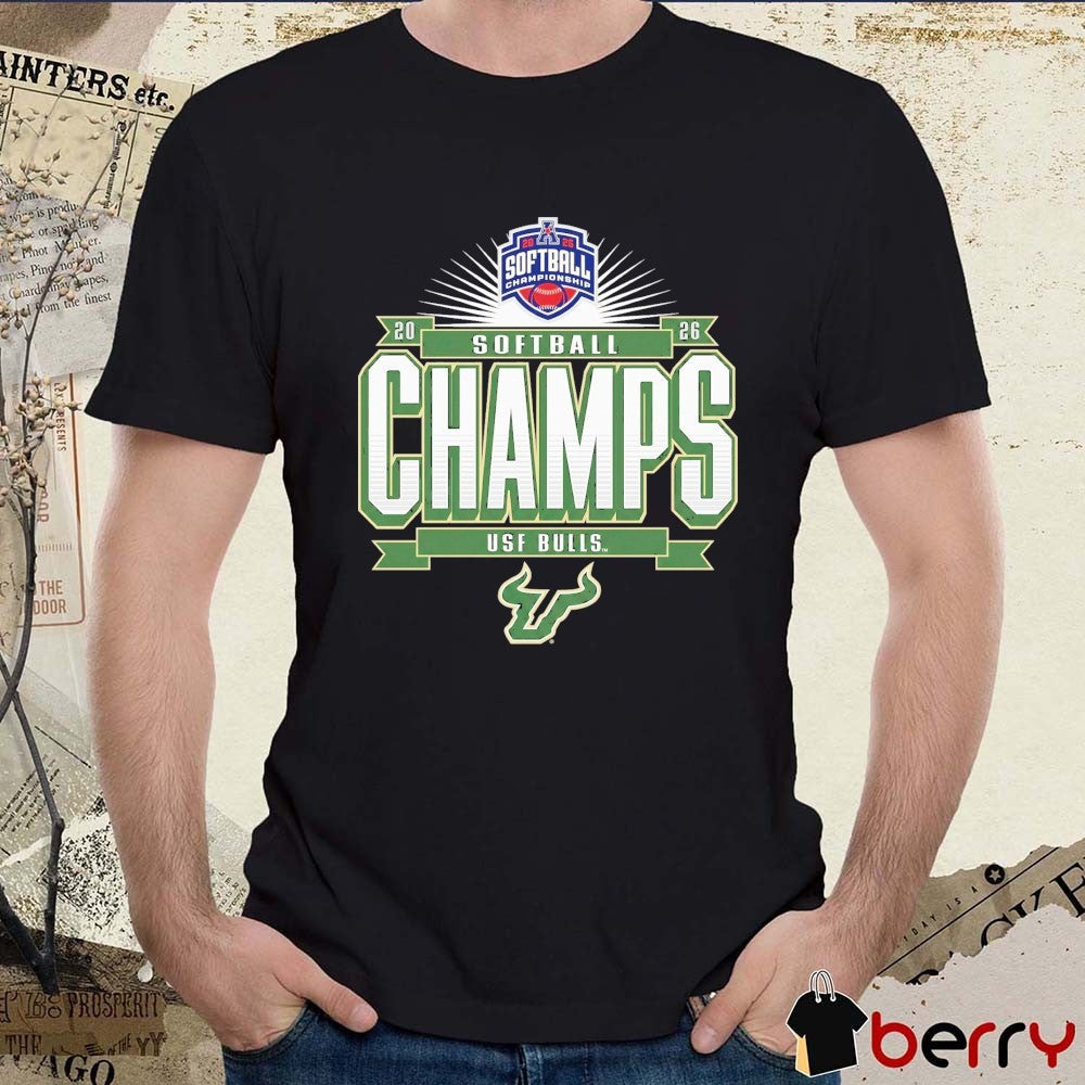 South Florida Bulls 2026 NCAA American Conference Softball Tournament Champions t-shirt