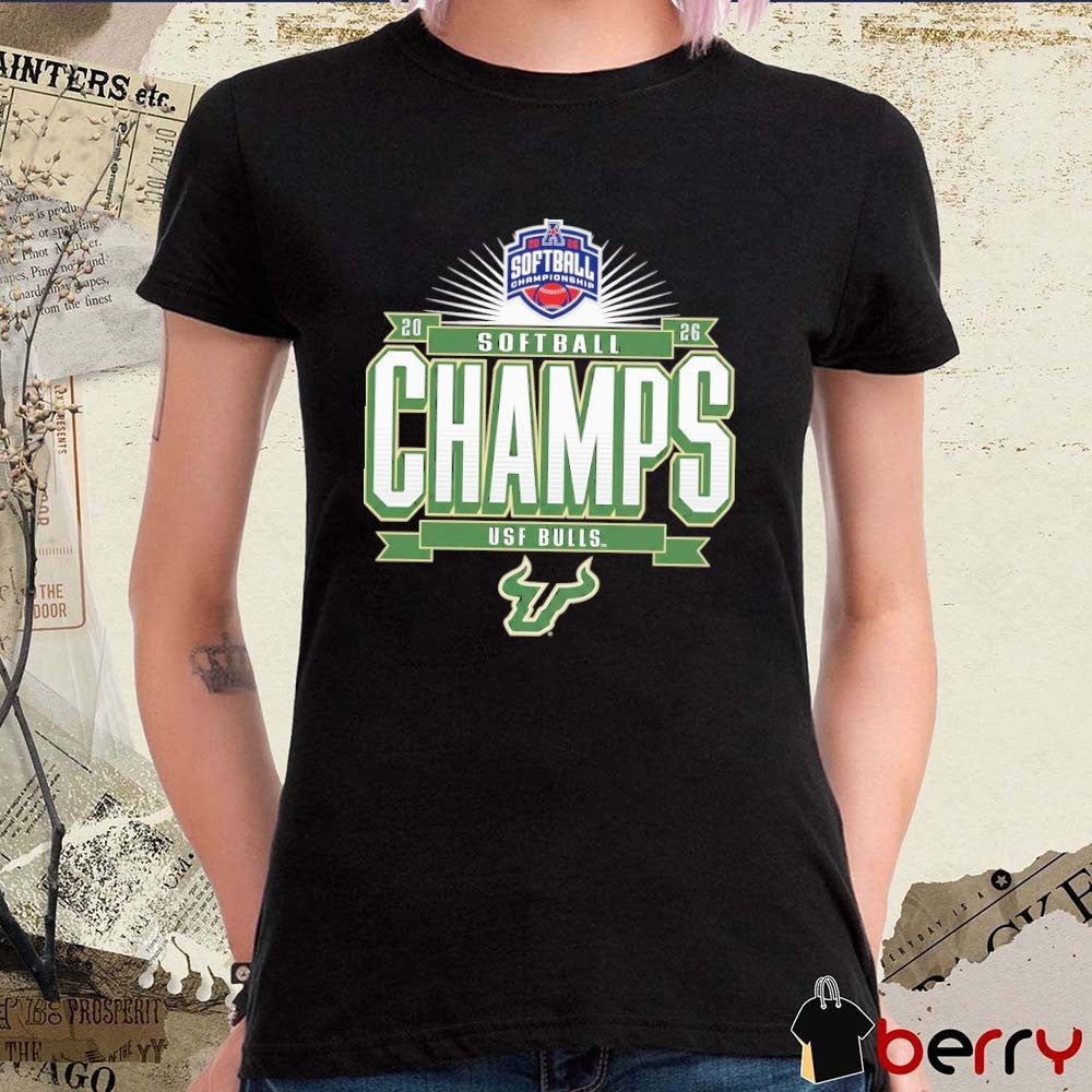South Florida Bulls 2026 NCAA American Conference Softball Tournament Champions t-shirt