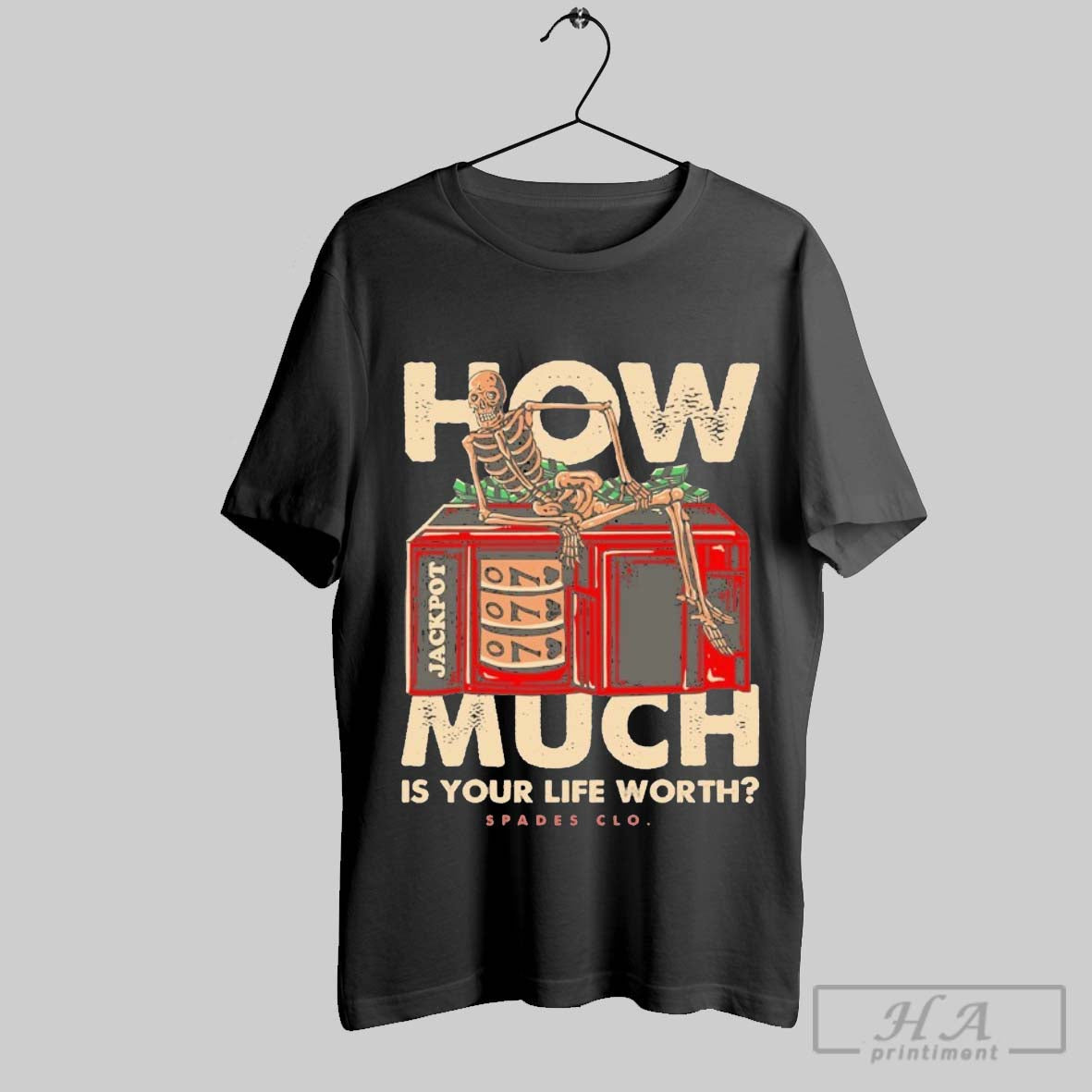 Official Spades How Much Is Your Life Worth Skeleton