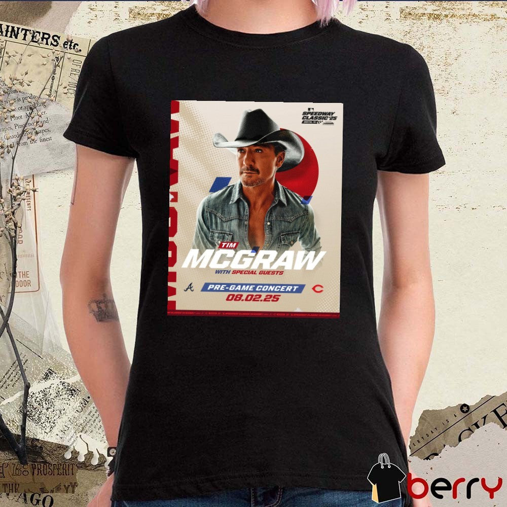 Speedway Classic ’25 Tim McGraw With Special Guests Pre-game Concert 08.02.25 Poster t-shirt