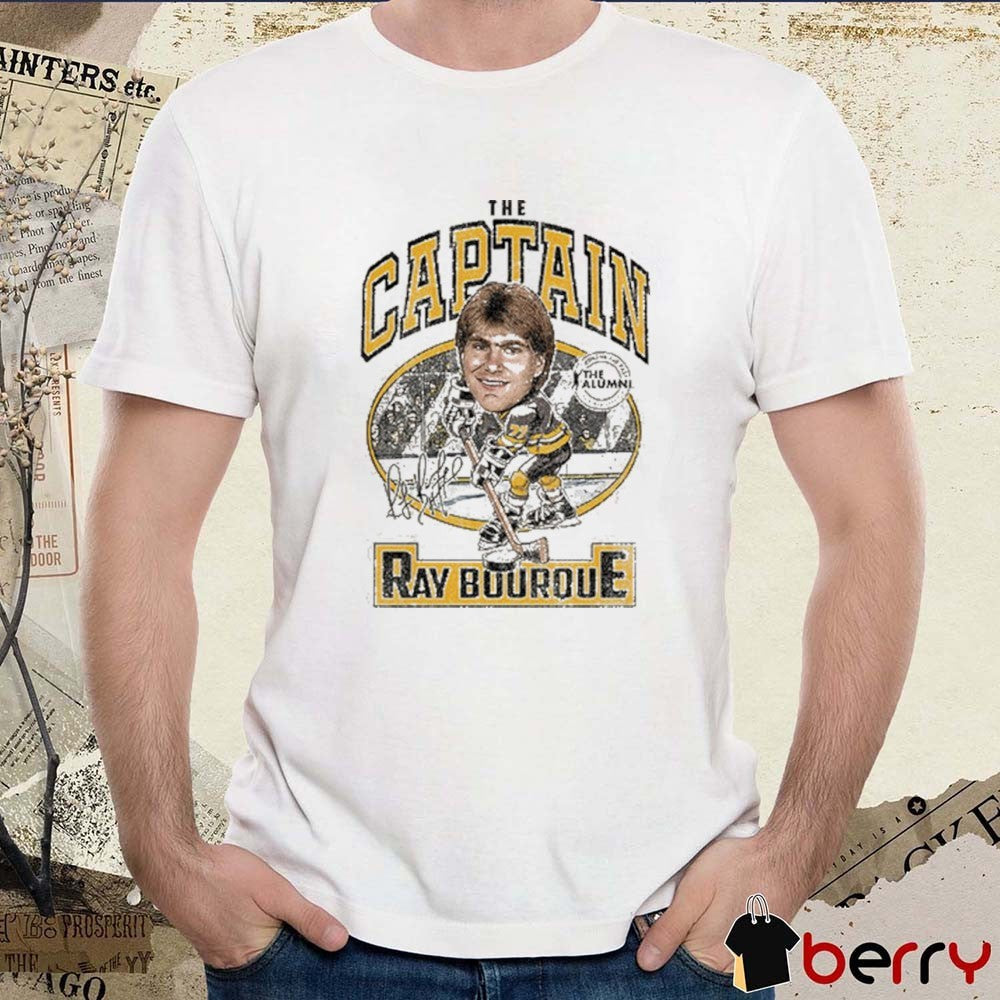 Spittin Chiclets x The Alumni Association Ray Bourque The Captain Signature t-shirt