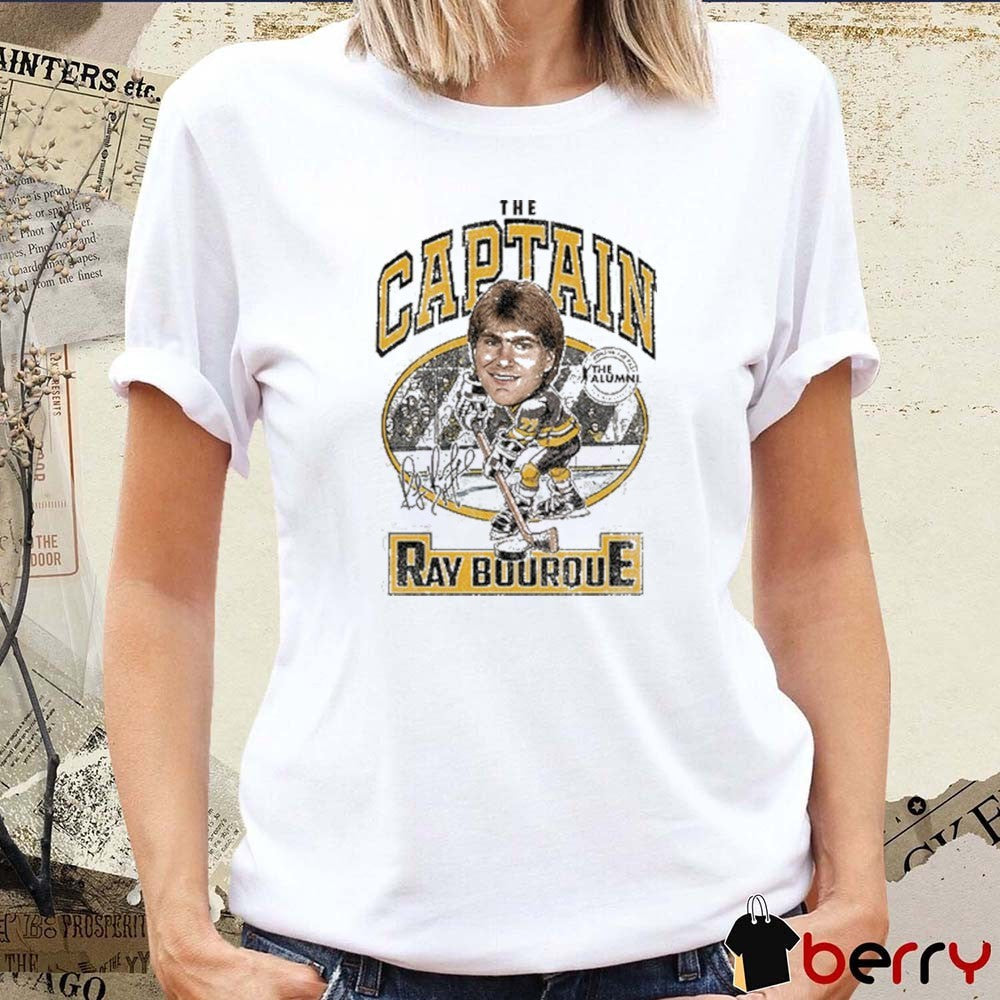 Spittin Chiclets x The Alumni Association Ray Bourque The Captain Signature t-shirt
