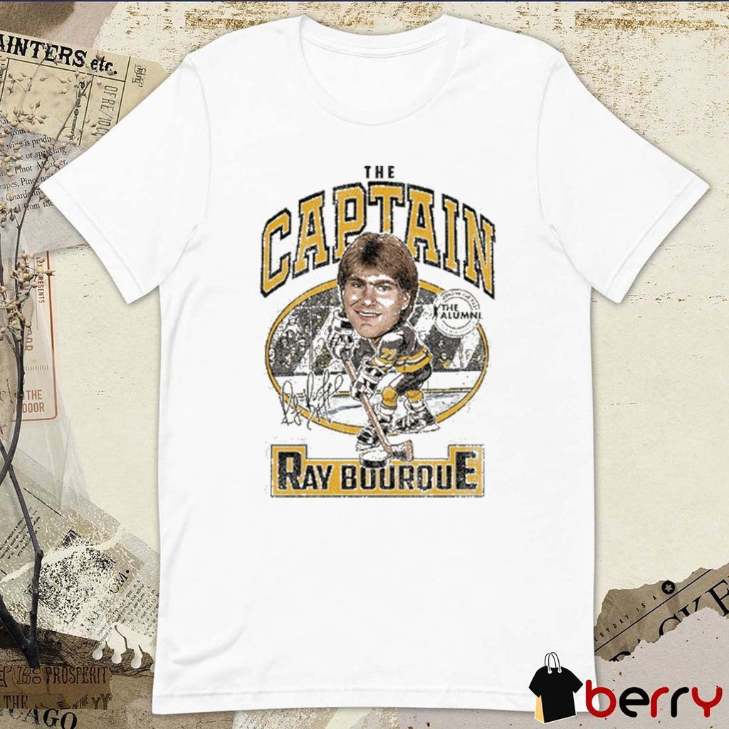 Spittin Chiclets x The Alumni Association Ray Bourque The Captain Signature t-shirt
