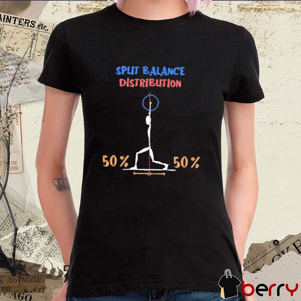 Split Balance Distribution t-shirt