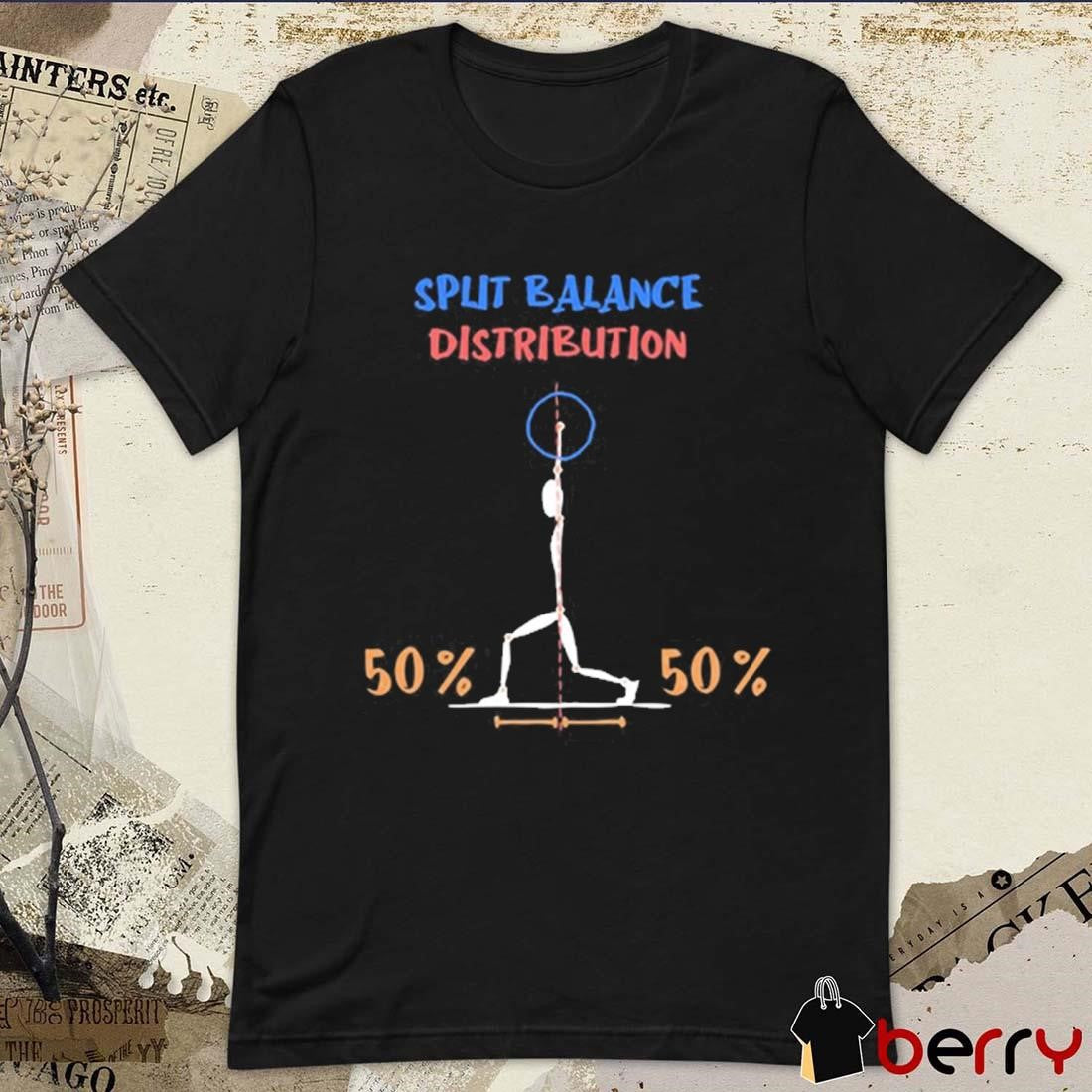 Split Balance Distribution t-shirt