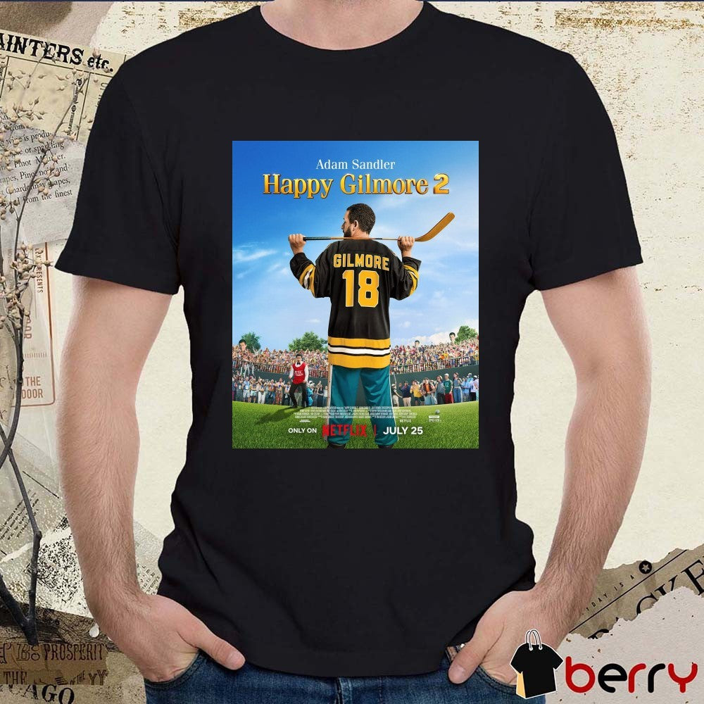 Sports Illustrated Adam Sandler Happy Gilmore 2 On Netflix July 25 2025 Poster t-shirt