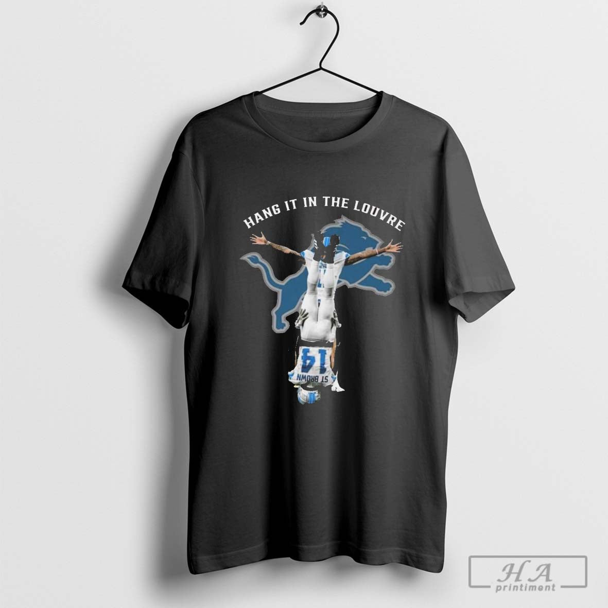 Official St Brown Detroit Lions Hang It In The Louvre 2024
