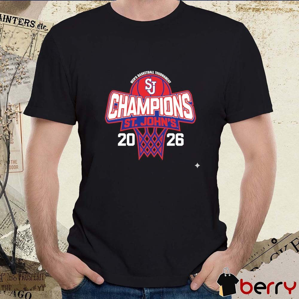 St. John’s Red Storm 2026 Big East Men’s Basketball Tournament Champions t-shirt
