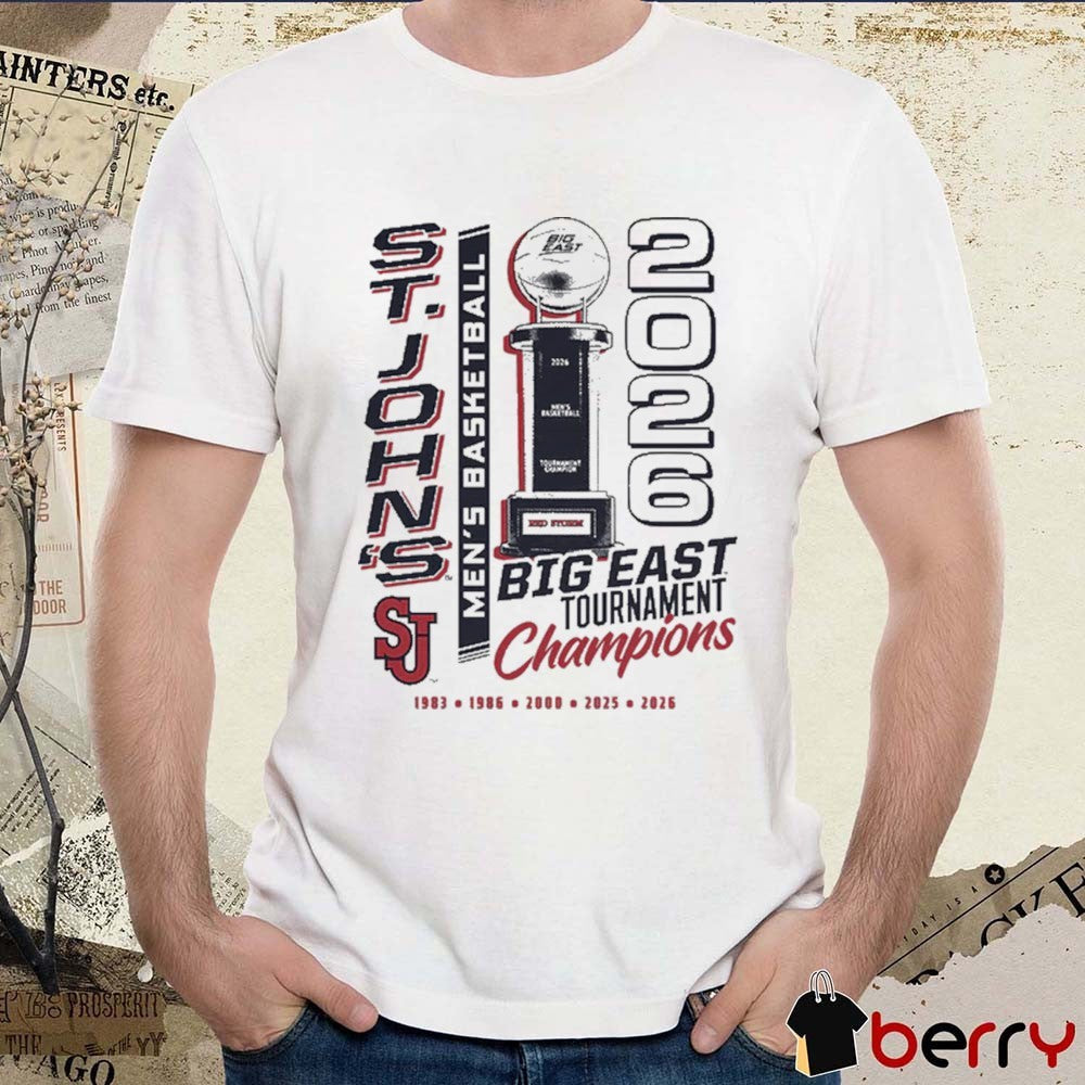 St. John’s Red Storm 2026 Big East Tournament Champions Madison Square Garden Back To Back t-shirt