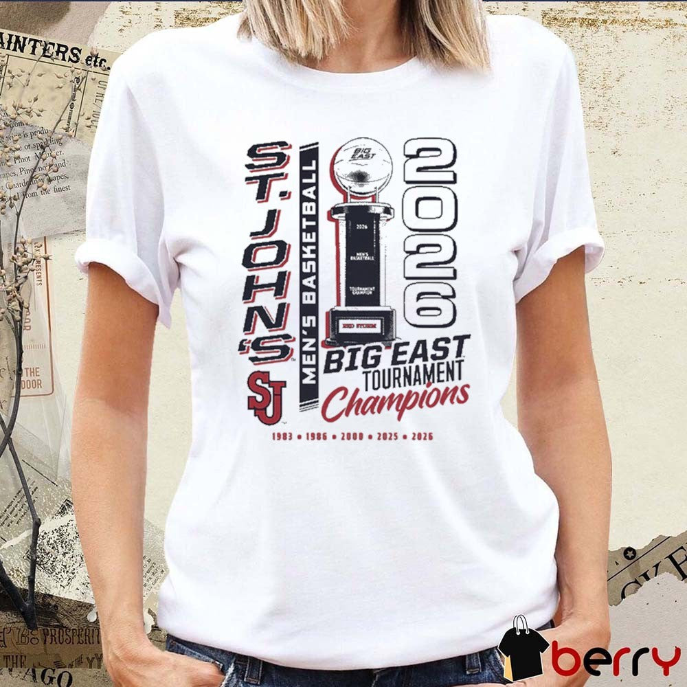 St. John’s Red Storm 2026 Big East Tournament Champions Madison Square Garden Back To Back t-shirt