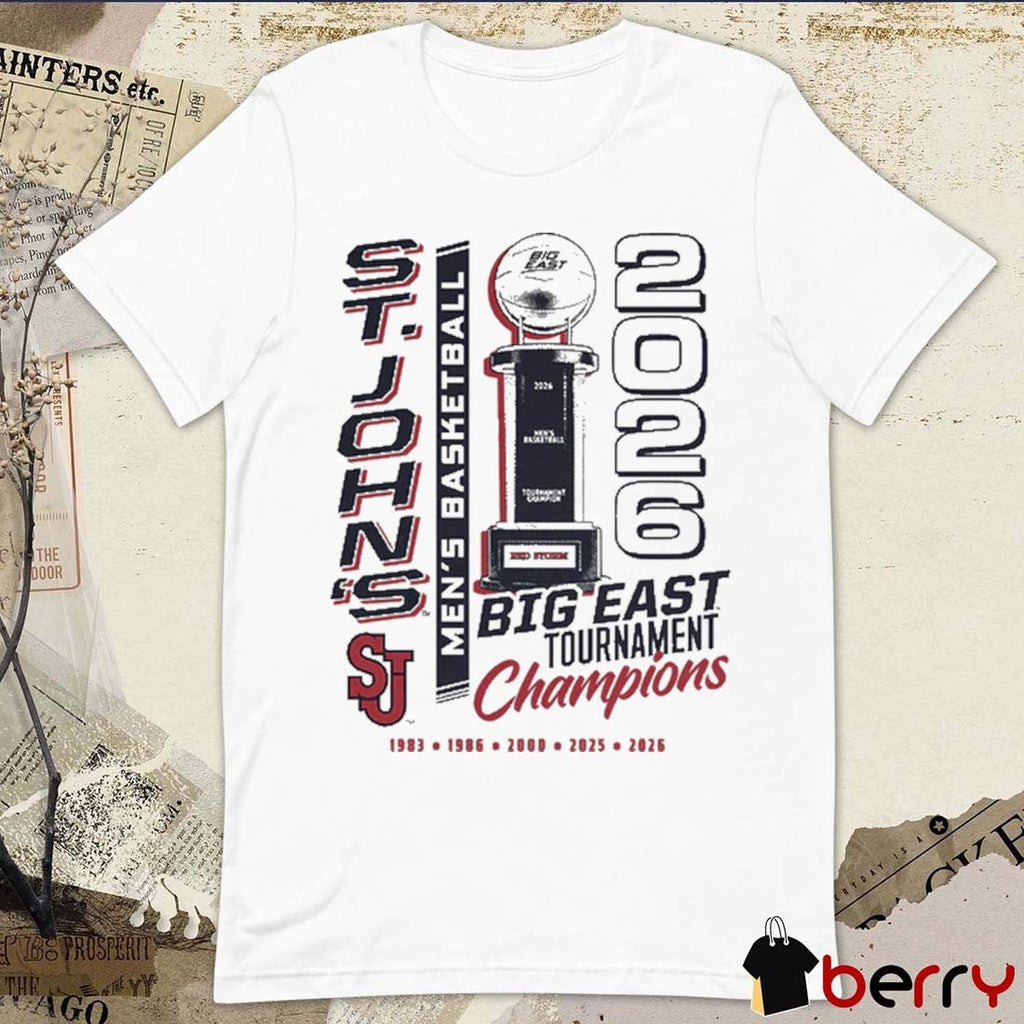 St. John’s Red Storm 2026 Big East Tournament Champions Madison Square Garden Back To Back t-shirt