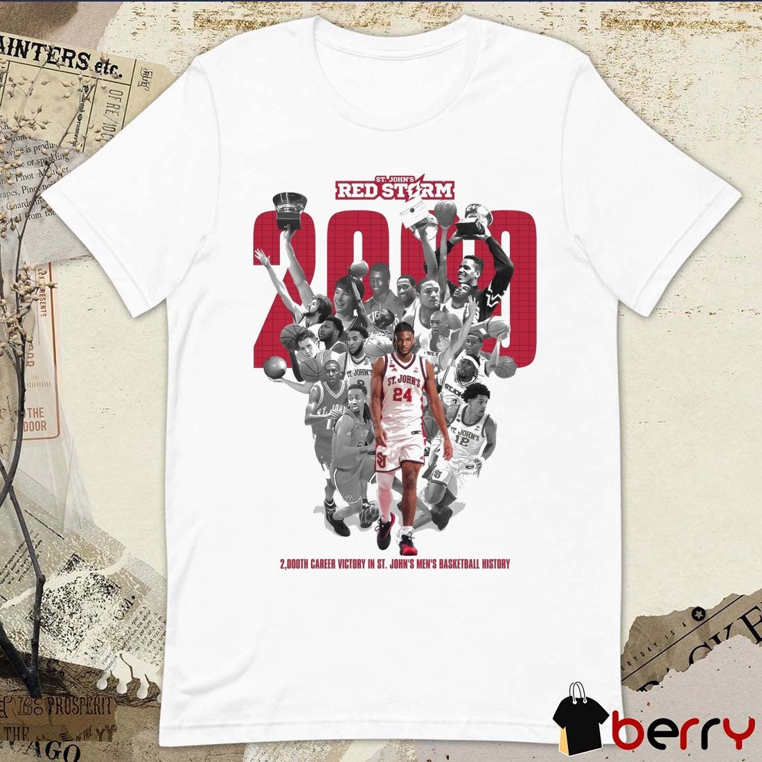 St. John’s Red Strorm 2,000th Career Victory In St. John’s Men’s Basketball History t-shirt