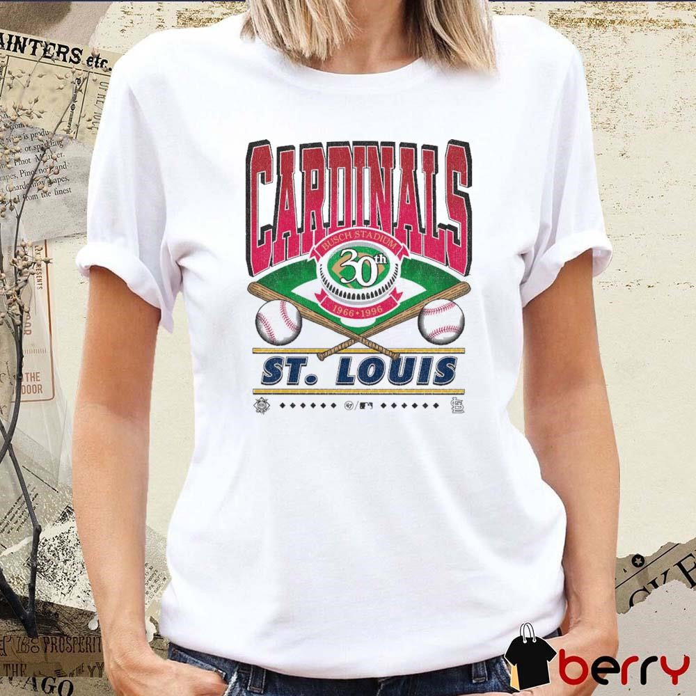 St. Louis Cardinals MLB Straight Shot Busch Stadium 30th 1966-1996 Vintage t-shirt