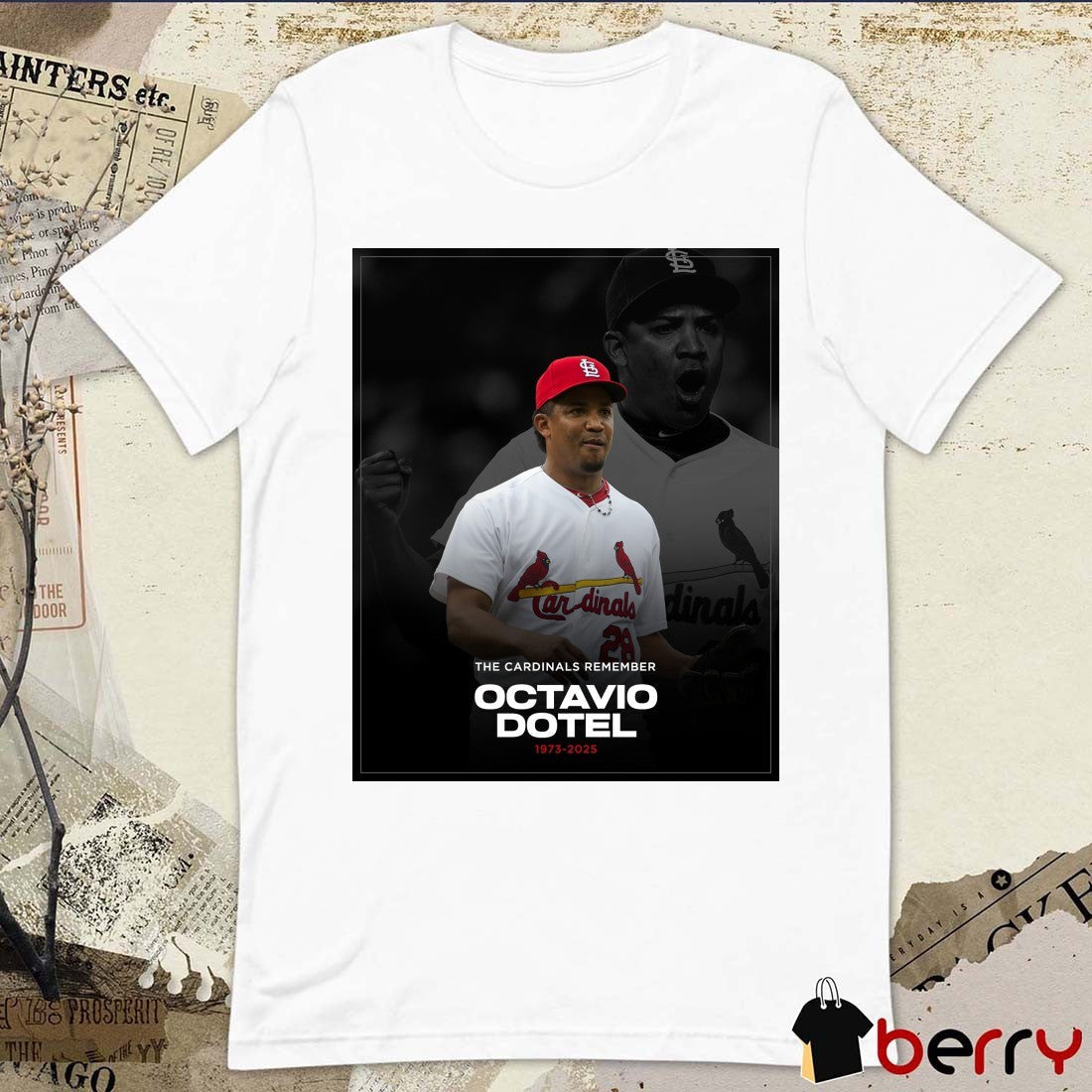 St. Louis Cardinals RIP The Cardinals Remember Octavio Dotel 1973-2025 Poster t-shirt