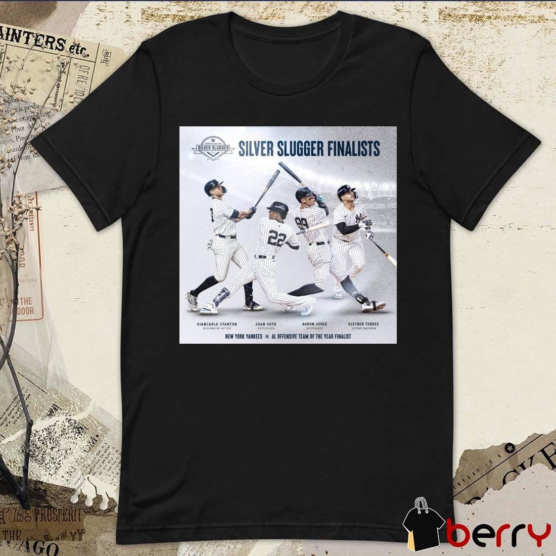 Stanton Soto Judge Torres NY Yankees AL Offensive Team Of The Year Finalist MLB Silver Slugger Award finalists Poster t-shirt