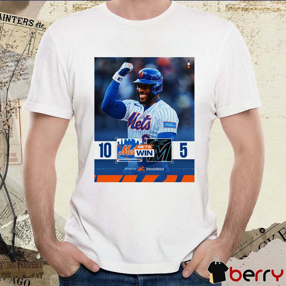 Starling Marte New York Mets Vs Miami Marlins Final Score 10 – 5 Poster t-shirt