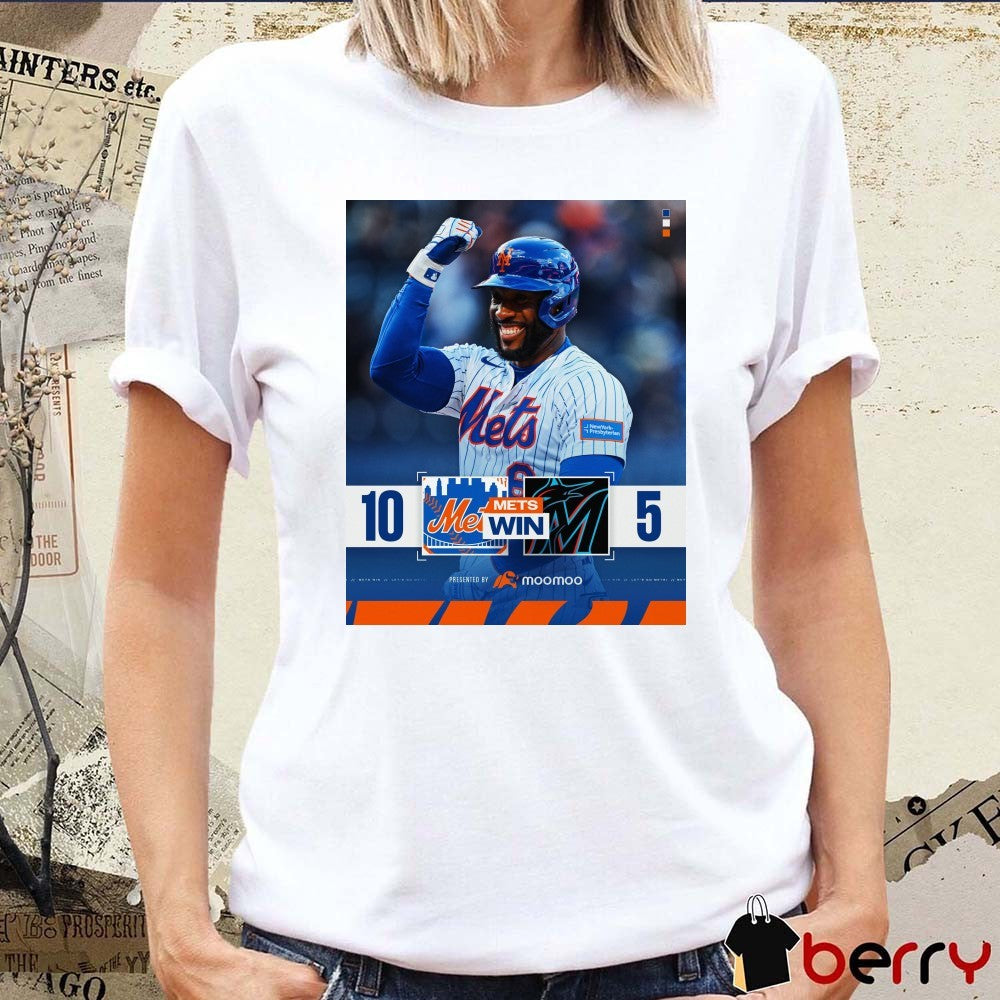 Starling Marte New York Mets Vs Miami Marlins Final Score 10 – 5 Poster t-shirt