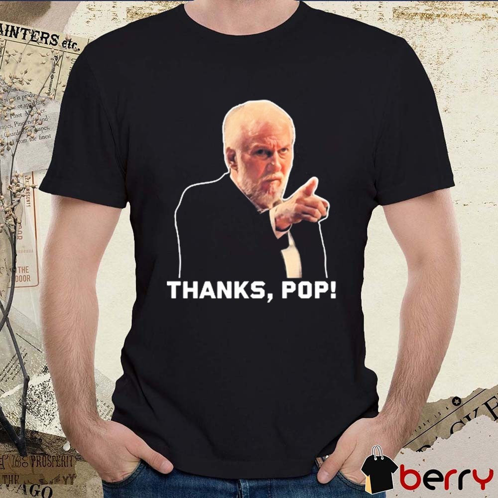 Steve Kerr Ime Udoka Wearing Gregg Popovich Thanks, Pop New t-shirt