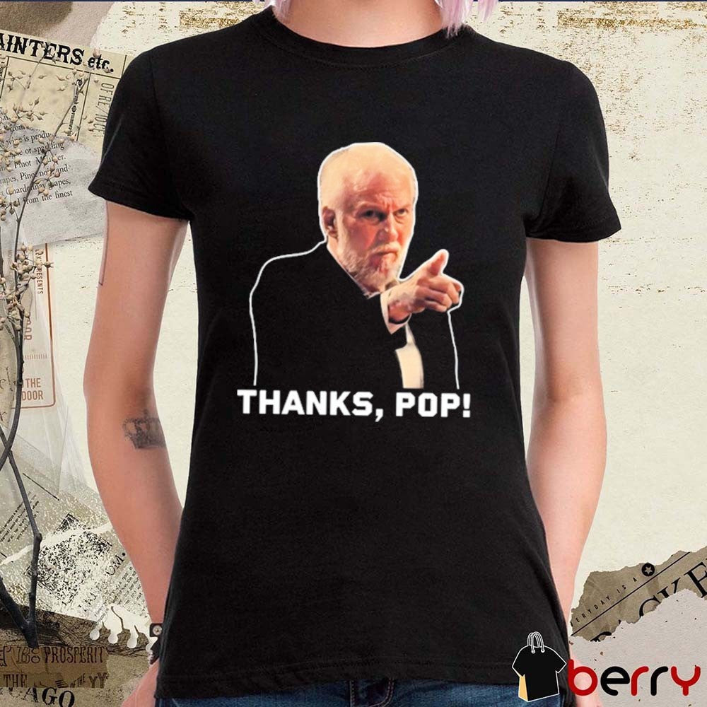 Steve Kerr Ime Udoka Wearing Gregg Popovich Thanks, Pop New t-shirt