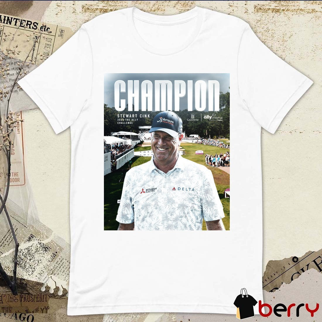 Stewart Cink 2025 Champion The Ally Challenge at Warwick Hills PGA Tour Poster t-shirt