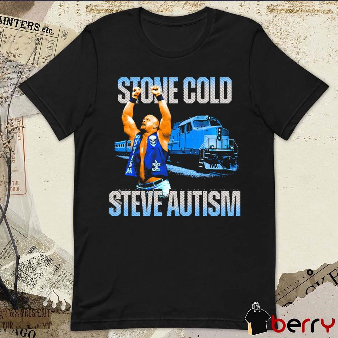 Stone Cold Steve Autism Train Graphic t-shirt