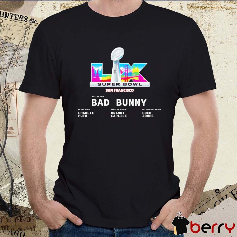 Super Bowl LX San Francisco Halftime Show Bad Bunny 2026 t-shirt